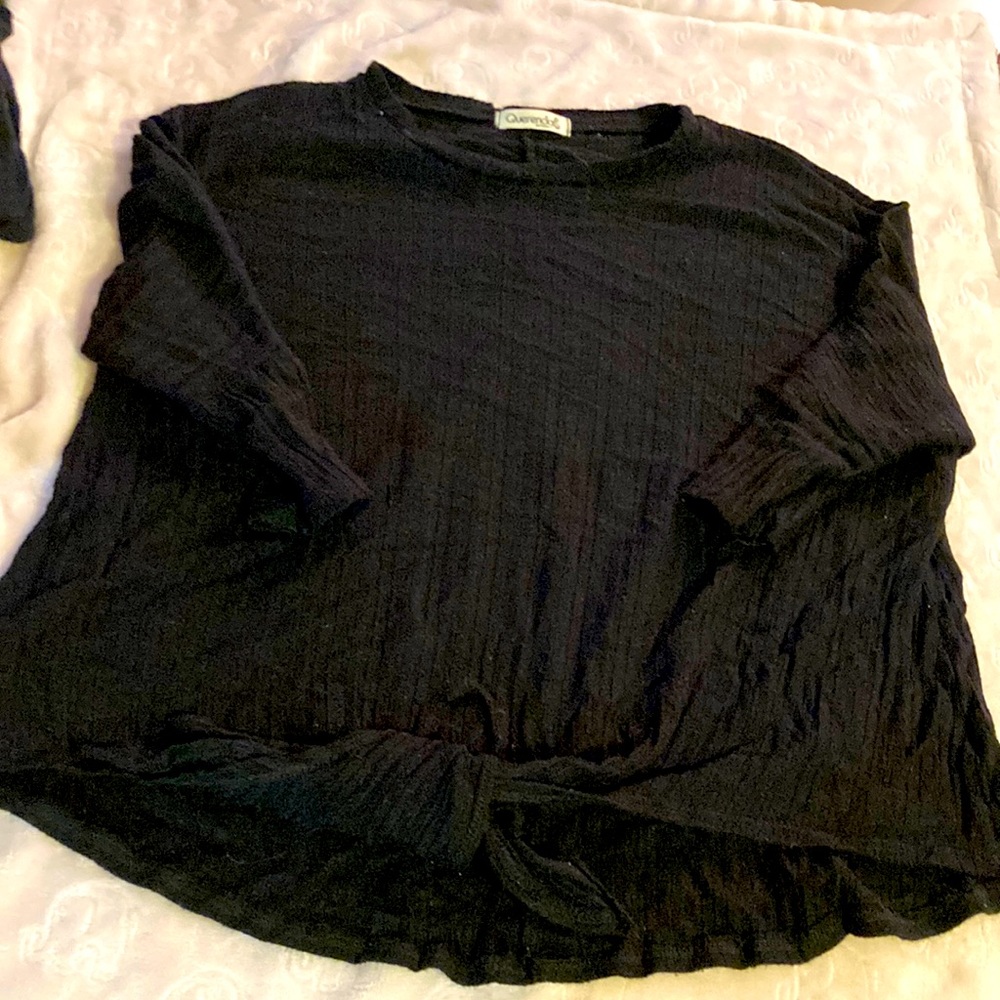 Black maternity shirt